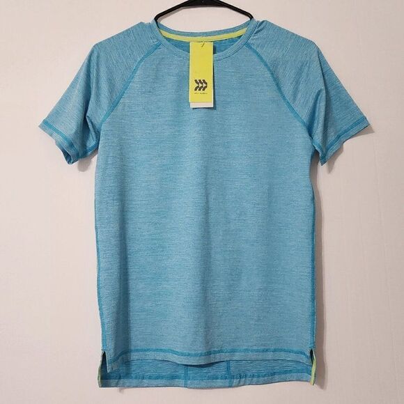 Boys' Size L (12/14) Quick Dry UPF 50+ Short Sleeve Swim T-Shirt - all in Motion - Picture 2 of 5
